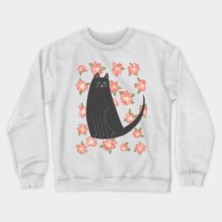 Flower Cat! Crewneck Sweatshirt